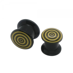 Piercing Alargador Orelha Acrílico Logo RI Modelo 1 Piercing Alargador Orelha Acrílico Logo RI Modelo 1